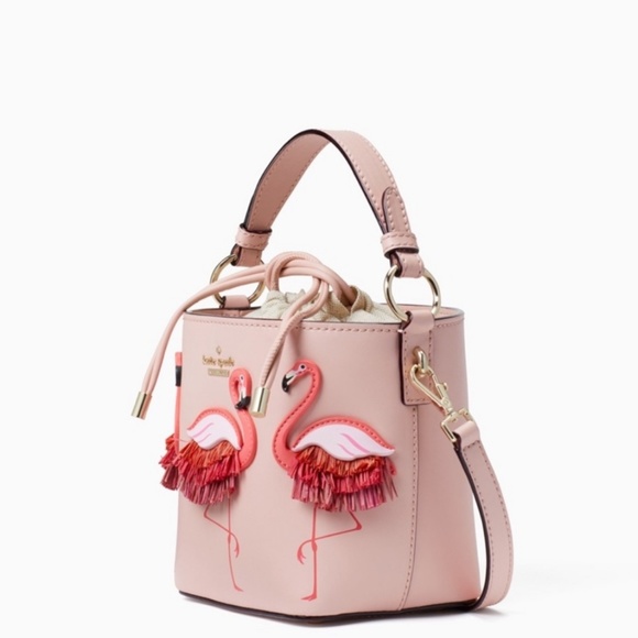 Kate Spade Flamingo Pippa Bucket Bag - Picture 3 of 8